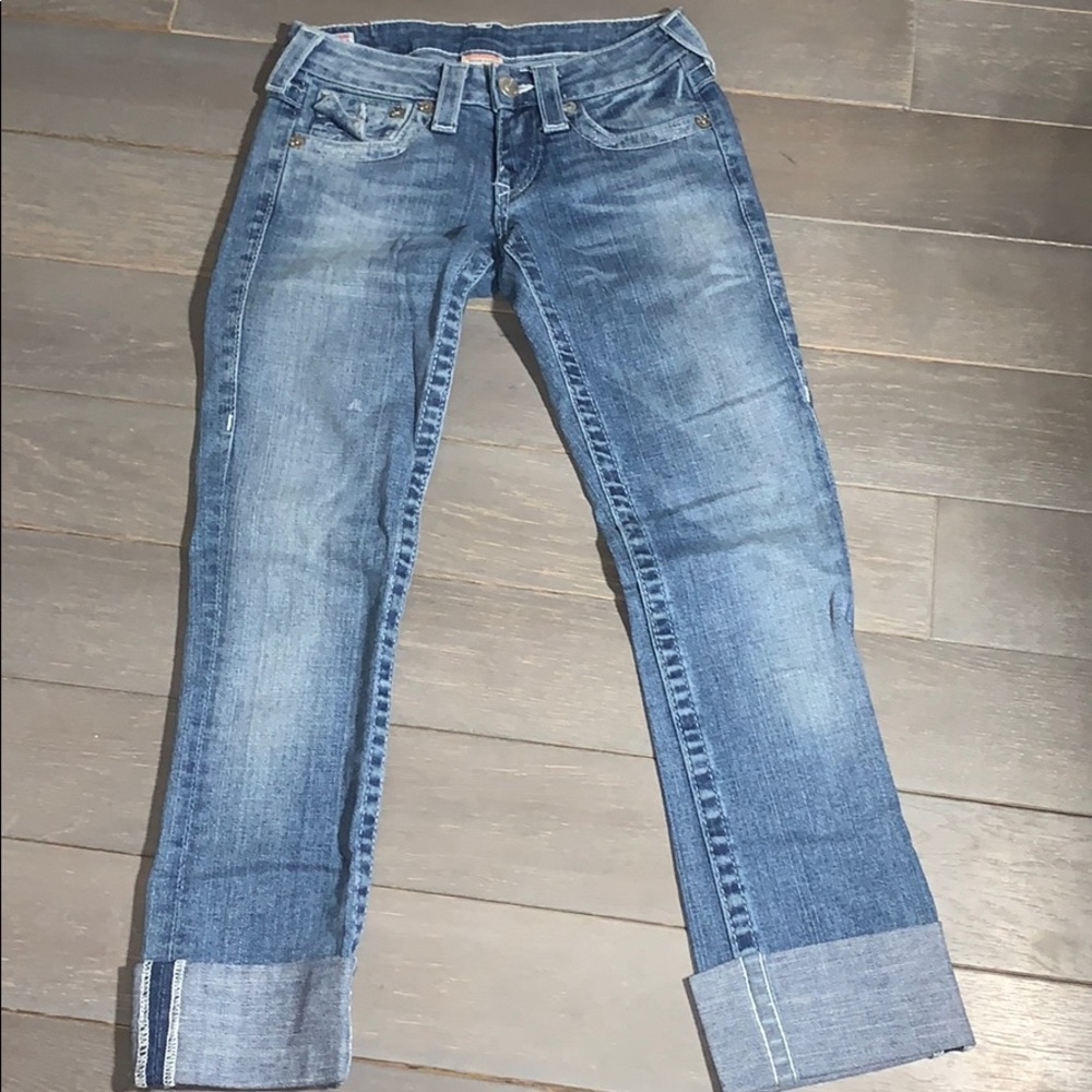 True religion cuffed jeans 24